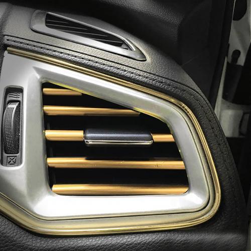 Car Air Vent Trim Strip Chrome Grille Decoration