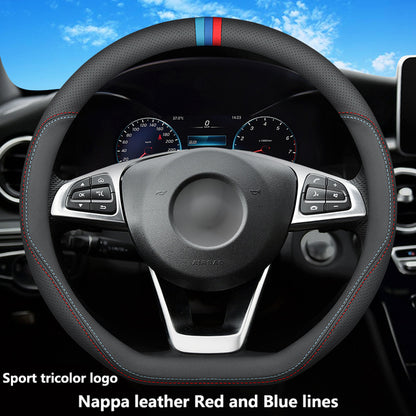 Suede Leather Car Steering Wheel Cover Mercedes-Benz