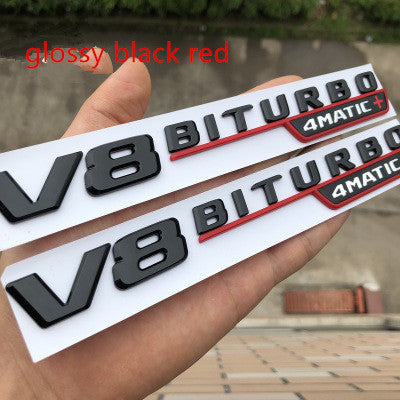 2pcs Vent Fender Trim Emblem Blade Logo