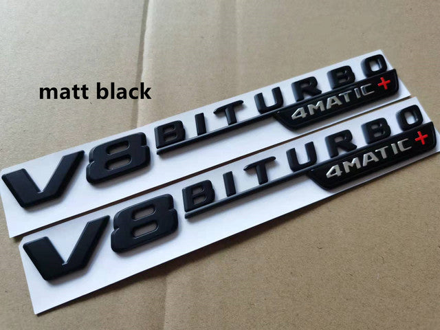 2pcs Vent Fender Trim Emblem Blade Logo