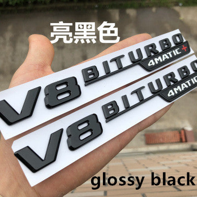 2pcs Vent Fender Trim Emblem Blade Logo