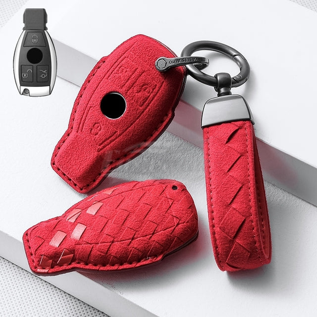 Car Alcantara Key Case Holder Wallet