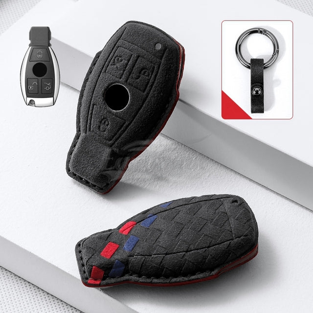 Car Alcantara Key Case Holder Wallet