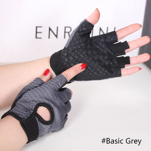 Breathable Fitness Gloves Silicone Palm