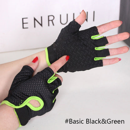 Breathable Fitness Gloves Silicone Palm