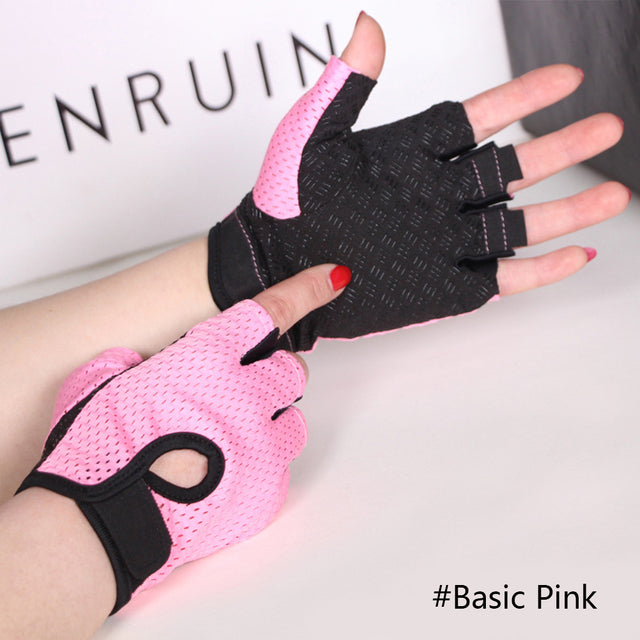 Breathable Fitness Gloves Silicone Palm