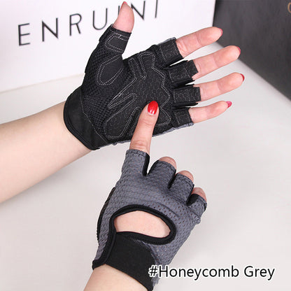 Breathable Fitness Gloves Silicone Palm