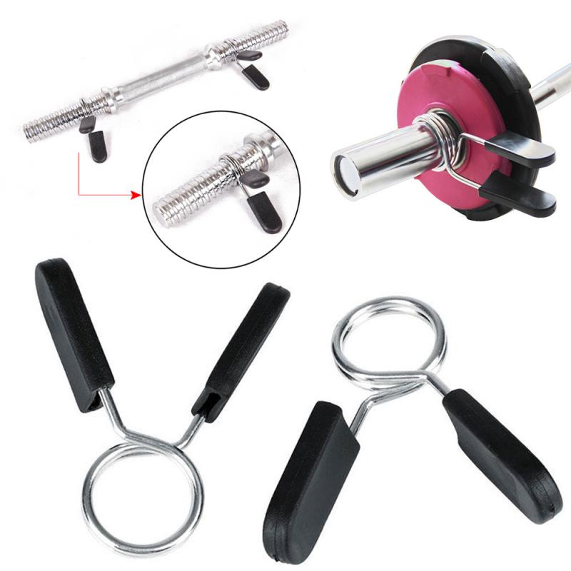 Spring Barbell Gym Clip Weight Bar Dumbbell