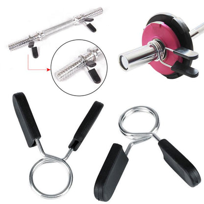 Spring Barbell Gym Clip Weight Bar Dumbbell