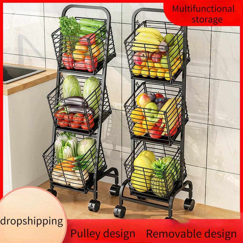 Multilayer Trolley Rack  Storage