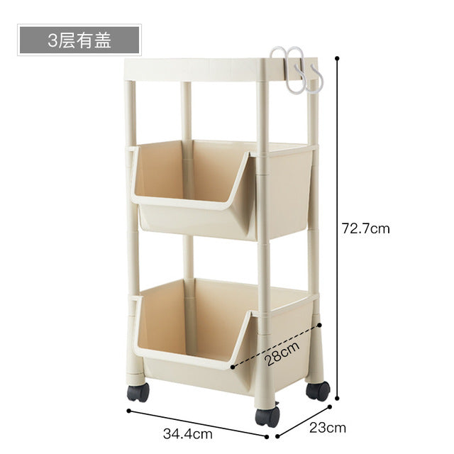 Mobile Trolleys Storage Rack Vegetable