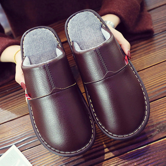 High Quality Leather Slippers