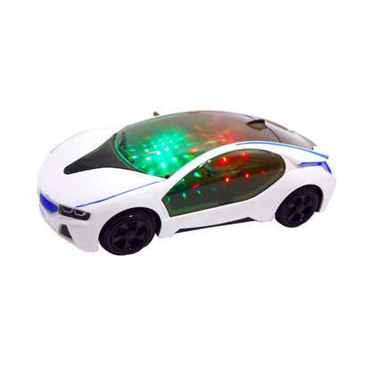 Car 3D LED Flashing Light Music Sound