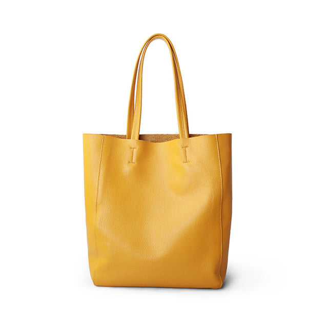 Casual Tote Female Lemon Yellow Fashion Hand bag