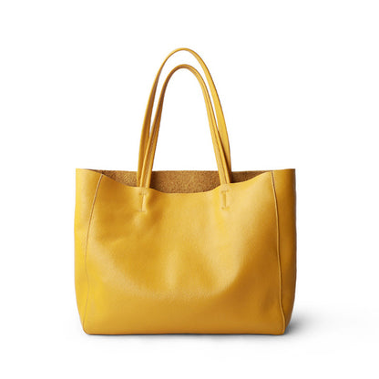 Casual Tote Female Lemon Yellow Fashion Hand bag