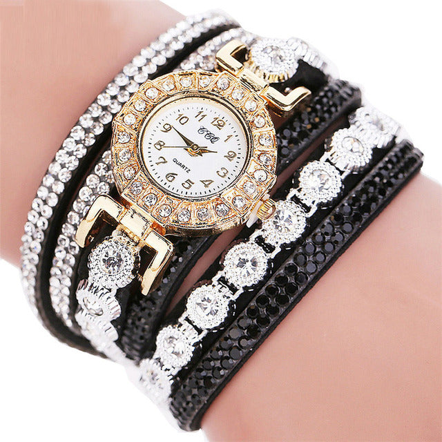 Diamond Ring Bracelet Watch