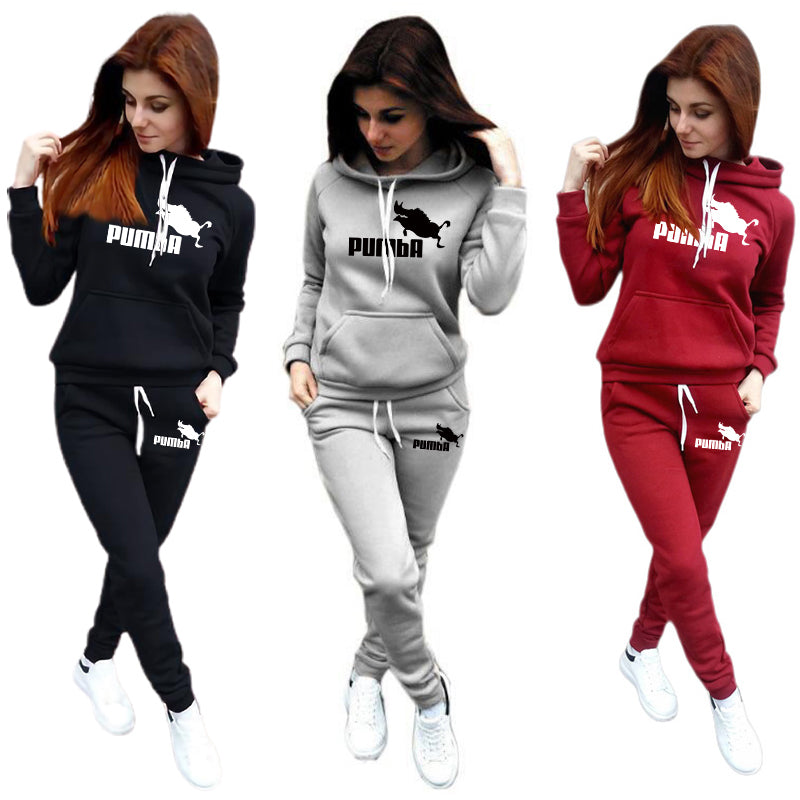 2 Piece Sets Outfits Hoodies Trouser Suit