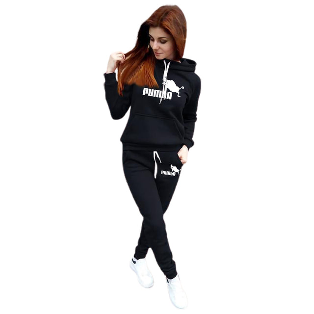 2 Piece Sets Outfits Hoodies Trouser Suit