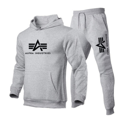 fitness hoodie casual 2-piece sport