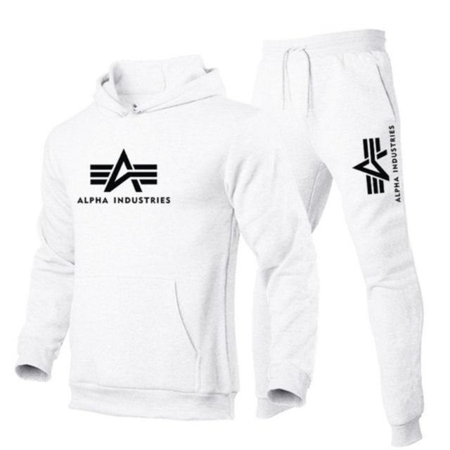 fitness hoodie casual 2-piece sport