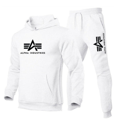 fitness hoodie casual 2-piece sport