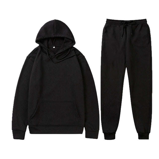 Two Piece Set Women/Men Hoodies+Pants Autumn