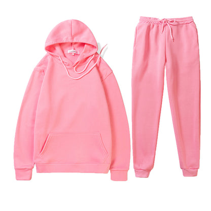 Two Piece Set Women/Men Hoodies+Pants Autumn