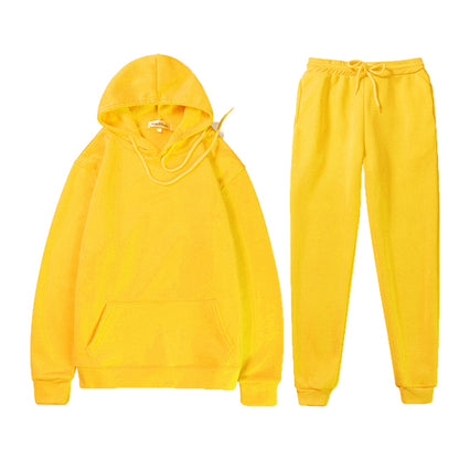 Two Piece Set Women/Men Hoodies+Pants Autumn