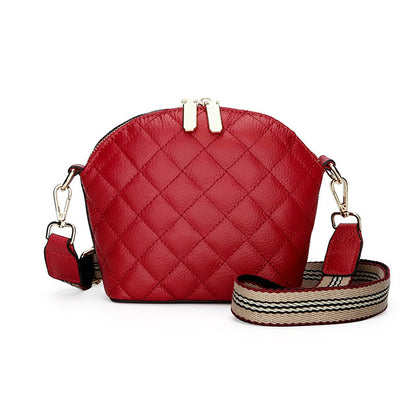 Casual Diamond Lattice Bucket Cross body Bag