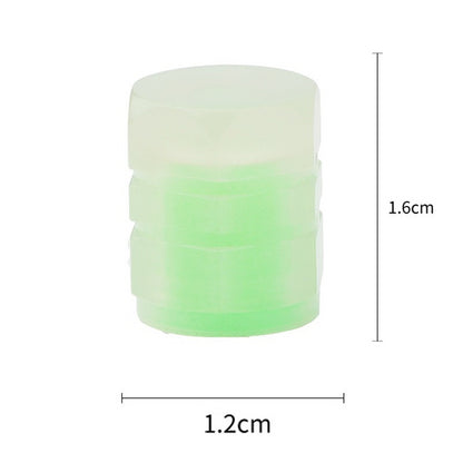 UNIVERSAL FLUORESCENT CAR TIRE VALVE CAPS 4pcs