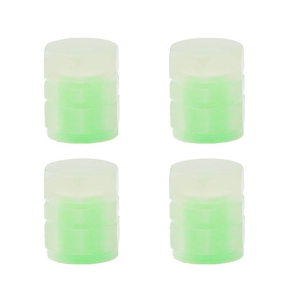 UNIVERSAL FLUORESCENT CAR TIRE VALVE CAPS 4pcs