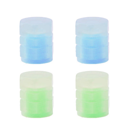 UNIVERSAL FLUORESCENT CAR TIRE VALVE CAPS 4pcs