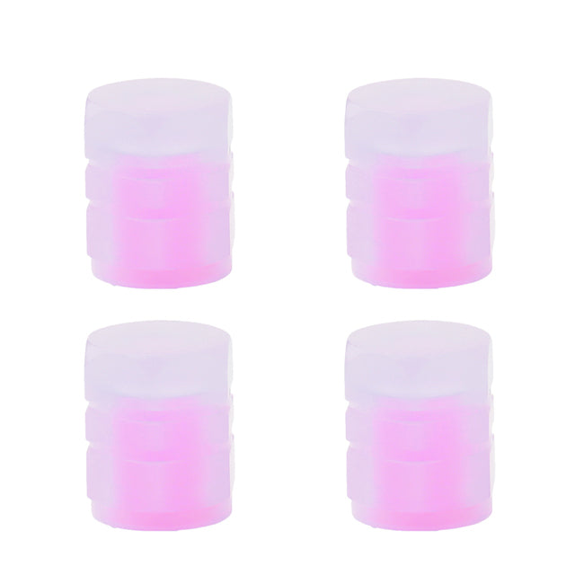 UNIVERSAL FLUORESCENT CAR TIRE VALVE CAPS 4pcs