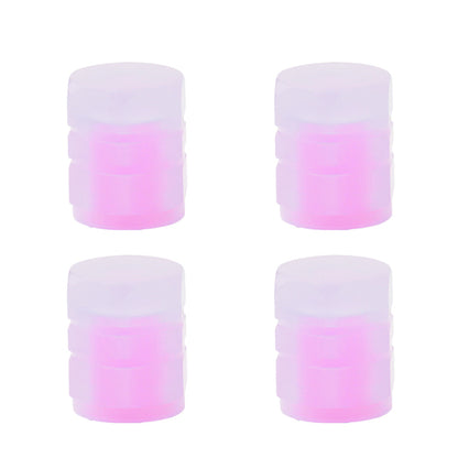 UNIVERSAL FLUORESCENT CAR TIRE VALVE CAPS 4pcs