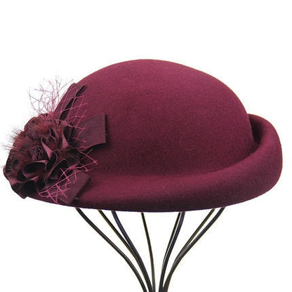 100% Wool Felt Berets Women Autumn And Winter Party