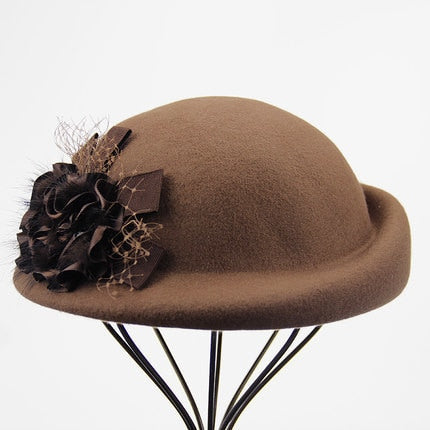 100% Wool Felt Berets Women Autumn And Winter Party